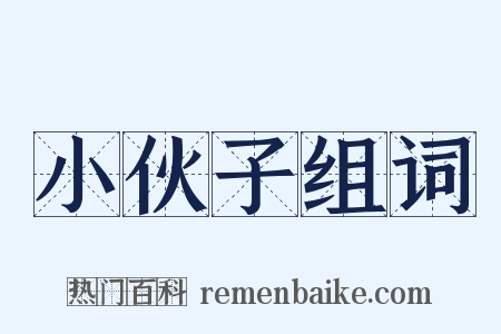 小伙子组词是什么意思的图片